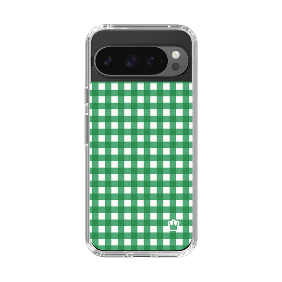 スリムプロテクションケース［ Checkered Green - ギンガムチェック グリーン ］