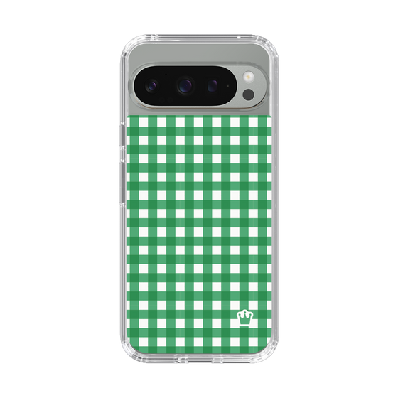 スリムプロテクションケース［ Checkered Green - ギンガムチェック グリーン ］