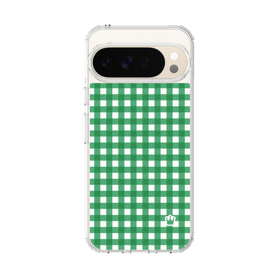スリムプロテクションケース［ Checkered Green - ギンガムチェック グリーン ］