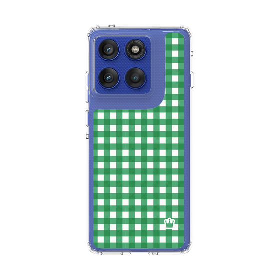 スリムプロテクションケース［ Checkered Green - ギンガムチェック グリーン ］
