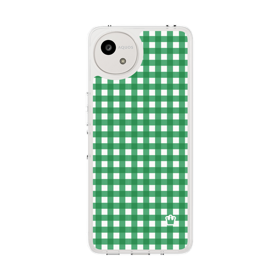 スリムプロテクションケース［ Checkered Green - ギンガムチェック グリーン ］