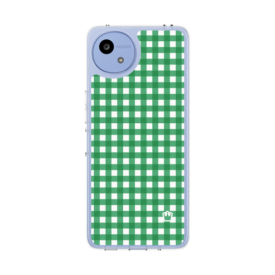 スリムプロテクションケース［ Checkered Green - ギンガムチェック グリーン ］