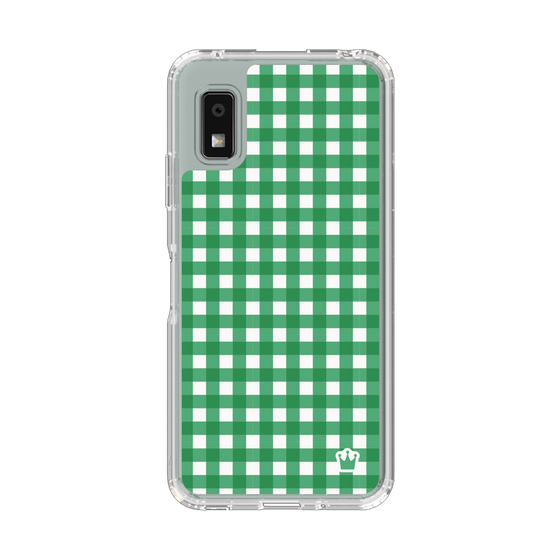 スリムプロテクションケース［ Checkered Green - ギンガムチェック グリーン ］