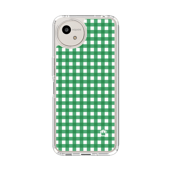 スリムプロテクションケース［ Checkered Green - ギンガムチェック グリーン ］