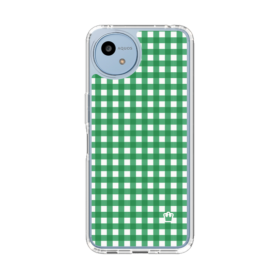 スリムプロテクションケース［ Checkered Green - ギンガムチェック グリーン ］