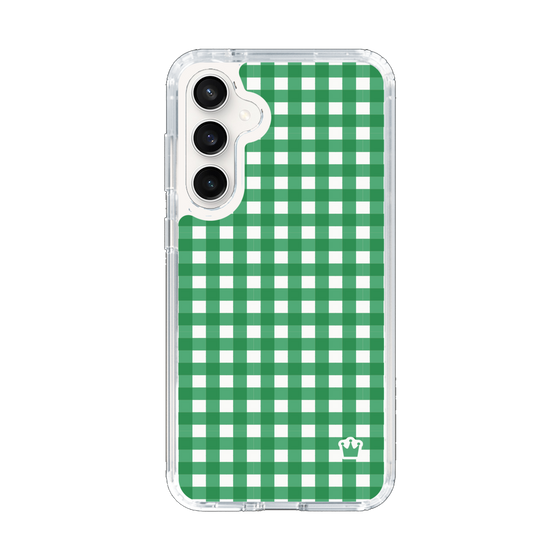 スリムプロテクションケース［ Checkered Green - ギンガムチェック グリーン ］