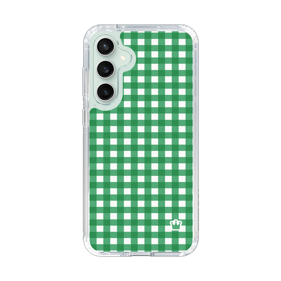 スリムプロテクションケース［ Checkered Green - ギンガムチェック グリーン ］