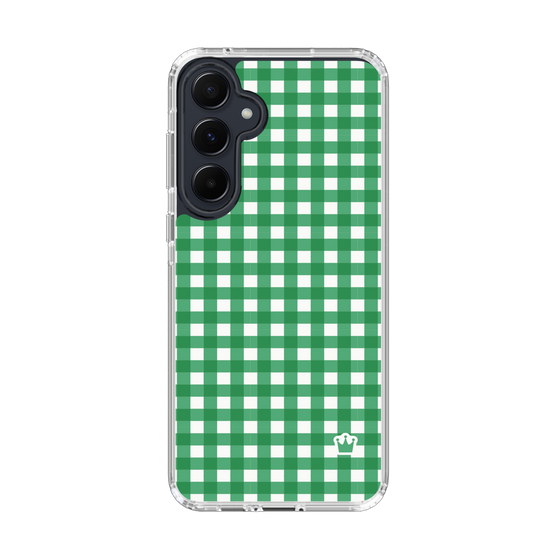 スリムプロテクションケース［ Checkered Green - ギンガムチェック グリーン ］