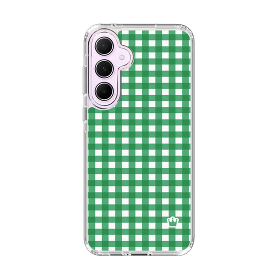 スリムプロテクションケース［ Checkered Green - ギンガムチェック グリーン ］