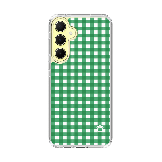 スリムプロテクションケース［ Checkered Green - ギンガムチェック グリーン ］