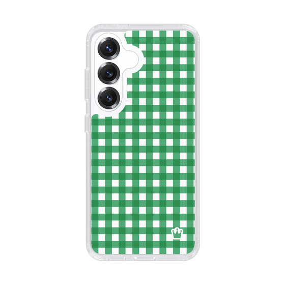 スリムプロテクションケース［ Checkered Green - ギンガムチェック グリーン ］