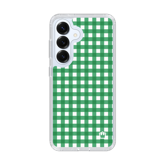 スリムプロテクションケース［ Checkered Green - ギンガムチェック グリーン ］