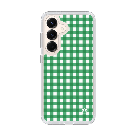 スリムプロテクションケース［ Checkered Green - ギンガムチェック グリーン ］