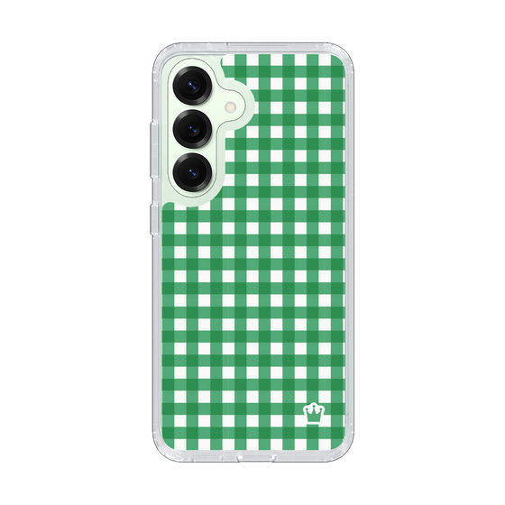 スリムプロテクションケース［ Checkered Green - ギンガムチェック グリーン ］