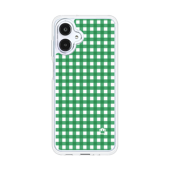 スリムプロテクションケース［ Checkered Green - ギンガムチェック グリーン ］