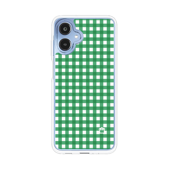 スリムプロテクションケース［ Checkered Green - ギンガムチェック グリーン ］