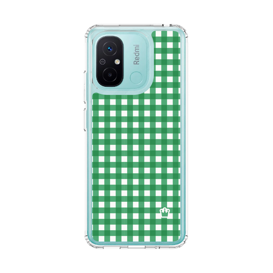スリムプロテクションケース［ Checkered Green - ギンガムチェック グリーン ］