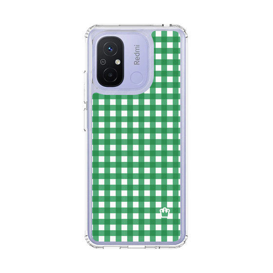 スリムプロテクションケース［ Checkered Green - ギンガムチェック グリーン ］