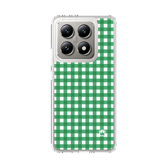 スリムプロテクションケース［ Checkered Green - ギンガムチェック グリーン ］