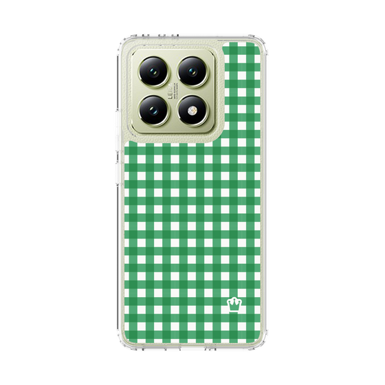 スリムプロテクションケース［ Checkered Green - ギンガムチェック グリーン ］