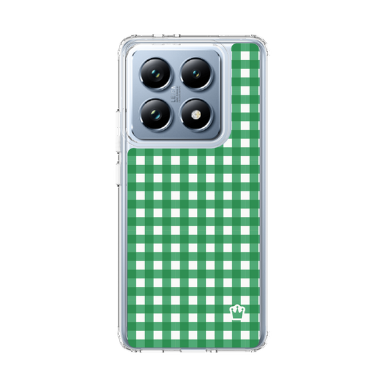 スリムプロテクションケース［ Checkered Green - ギンガムチェック グリーン ］