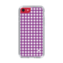 スリムプロテクションケース［ Checkered Purple - ギンガムチェック パープル ］