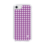 スリムプロテクションケース［ Checkered Purple - ギンガムチェック パープル ］