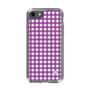 スリムプロテクションケース［ Checkered Purple - ギンガムチェック パープル ］