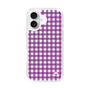 スリムプロテクションケース［ Checkered Purple - ギンガムチェック パープル ］