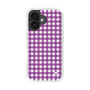 スリムプロテクションケース［ Checkered Purple - ギンガムチェック パープル ］