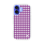 スリムプロテクションケース［ Checkered Purple - ギンガムチェック パープル ］