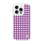 スリムプロテクションケース［ Checkered Purple - ギンガムチェック パープル ］