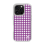 スリムプロテクションケース［ Checkered Purple - ギンガムチェック パープル ］