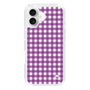 スリムプロテクションケース［ Checkered Purple - ギンガムチェック パープル ］