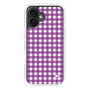 スリムプロテクションケース［ Checkered Purple - ギンガムチェック パープル ］