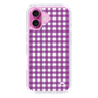 スリムプロテクションケース［ Checkered Purple - ギンガムチェック パープル ］