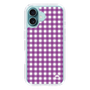 スリムプロテクションケース［ Checkered Purple - ギンガムチェック パープル ］