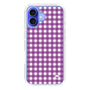 スリムプロテクションケース［ Checkered Purple - ギンガムチェック パープル ］