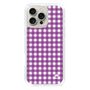 スリムプロテクションケース［ Checkered Purple - ギンガムチェック パープル ］