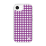 スリムプロテクションケース［ Checkered Purple - ギンガムチェック パープル ］