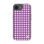 スリムプロテクションケース［ Checkered Purple - ギンガムチェック パープル ］