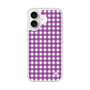 スリムプロテクションケース［ Checkered Purple - ギンガムチェック パープル ］