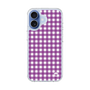 スリムプロテクションケース［ Checkered Purple - ギンガムチェック パープル ］