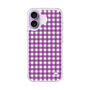 スリムプロテクションケース［ Checkered Purple - ギンガムチェック パープル ］
