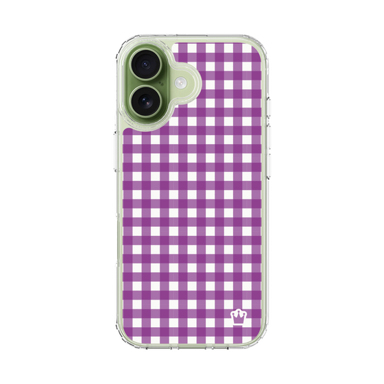 スリムプロテクションケース［ Checkered Purple - ギンガムチェック パープル ］
