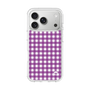 スリムプロテクションケース［ Checkered Purple - ギンガムチェック パープル ］