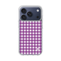 スリムプロテクションケース［ Checkered Purple - ギンガムチェック パープル ］