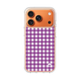 スリムプロテクションケース［ Checkered Purple - ギンガムチェック パープル ］