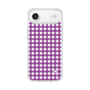 スリムプロテクションケース［ Checkered Purple - ギンガムチェック パープル ］