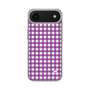 スリムプロテクションケース［ Checkered Purple - ギンガムチェック パープル ］
